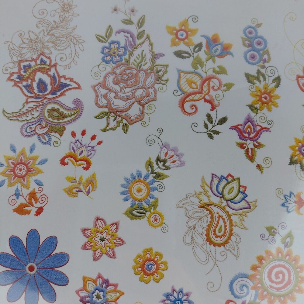 Studio Bernina Creative Genes CD Floral Collection #1 For Denim 2006 New - Picture 3 of 9